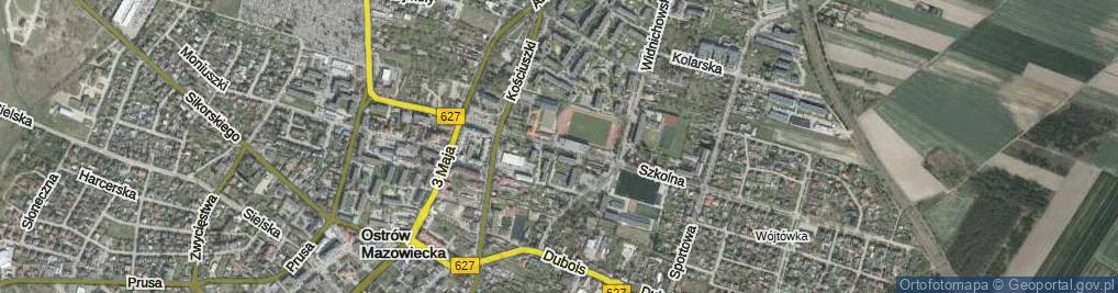 Zdjęcie satelitarne Warchalskiego Kazimierza ul.